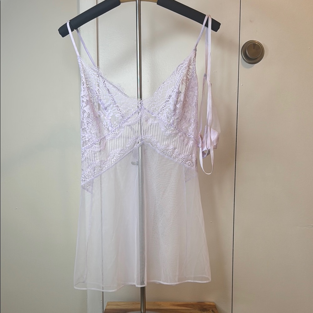 Victoria's Secret Lavender Lace Chemise